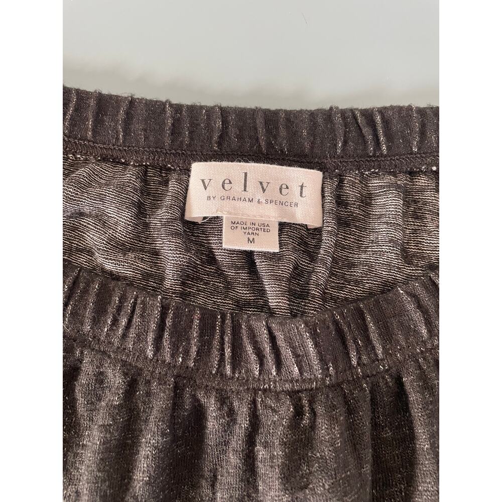 Velvet by Graham & Spencer women’s black top size M - Picture 2 of 8